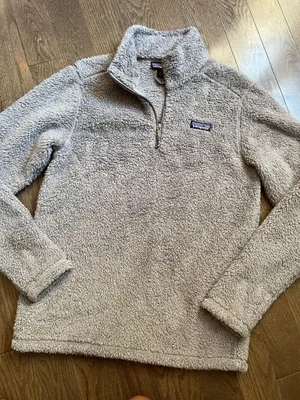 Patagonia Los Gatos Women's Fleece Quarter-Zip Pullover Light Gray medium thumbnail 1