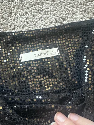 Timing Black Sequin Mini Dress thumbnail 4