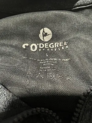 90 Degrees by Reflex Sweatshirt Women's L Gray Full Zip Pocket Stretch Activewear thumbnail 6