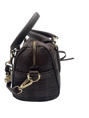 Steve Madden 10" x 7" x 5.5" Embossed Brown Shoulder/Crossbody Bag thumbnail 4