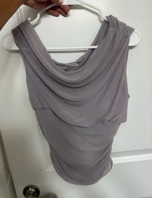 ASOS Purple mesh Top thumbnail 1