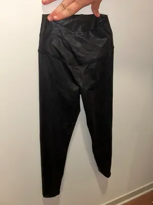 American Eagle aerie crossover leather leghings thumbnail 2
