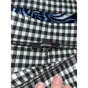 Blashe 2pc Skirt & Crop Tank Set Black & White Gingham Pattern thumbnail 3