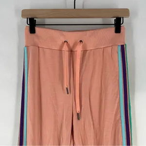 Electric Yoga Sundrop Jogger Pants‎ Womens Size S Pink Rainbow Side Stripes thumbnail 4