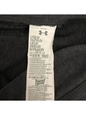 Under Armour Women HeatGear Compression Leggings Cropped Gray L thumbnail 3