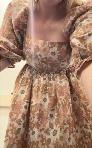Storia Vintage Cottagecore Floral Puff Sleeve Mini Dress thumbnail 3