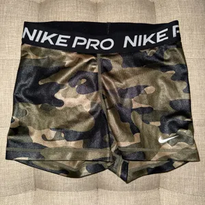 Camo Nike Pro Spandex Shorts thumbnail 1