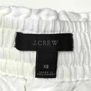 J Crew 100% Linen Side Tie Pull On Hi-Rise Shorts G4710 White XS thumbnail 5