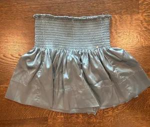 Natural Life Smocked Waist Blue Mini Skirt thumbnail 1