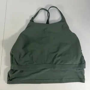 Old Navy XL X Large‎ Light Support PowerSoft Longline Sports Bra Green Stretch thumbnail 5