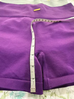 2 High-Waist Purple Seamless Sculpting Shorts — Women's Active thumbnail 4