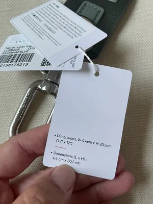 Lululemon Never Lost Keychain - Willow Leaf/Meadow Haze/Silver thumbnail 8