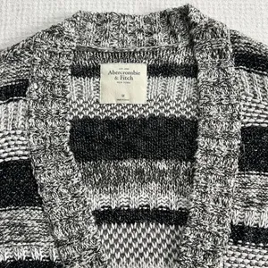 Abercrombie & Fitch Chunky Knit Cardigan Y2K Womens Medium M Sweater thumbnail 2