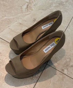 Tan steve madden wedge shoes thumbnail 1