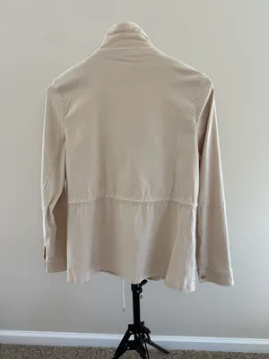 Eden Society Beige Utility Cargo Jacket Size Large Tan thumbnail 2