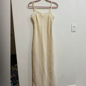 Madewell x Aimee Song Alabaster Sequin Slip Maxi Dress – Elegant Party Gown thumbnail 5