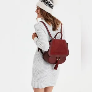 American Eagle Gray Waffle Knit Mock Neck Sweater Dress Long Sleeve‎ thumbnail 7