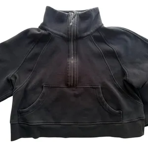 Lululemon Scuba Oversized Funnel Neck Sweatshirt Black Size M/L Cotton Fleece thumbnail 3