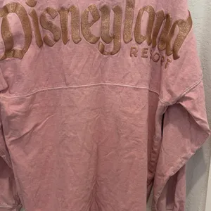 Disney Parks Pink Spirit Jersey Glitter‎ “D” Est. 1955 Long Sleeve Oversized Top thumbnail 7