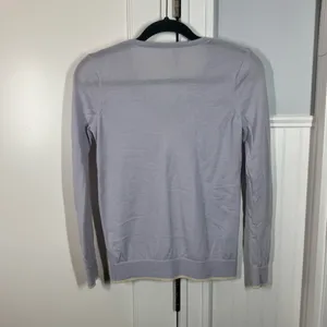 Club Monaco blue sweater size medium 100% extra fine merino‎ wool quiet luxury thumbnail 7