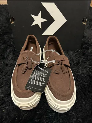 CONVERSE Chuck Taylor brown suede platform loafer slip on shoes women’s 8.5 new thumbnail 3