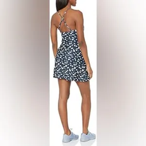 Sweaty Betty All‎ Round Workout Geometric Dress Navy and White size medium thumbnail 2