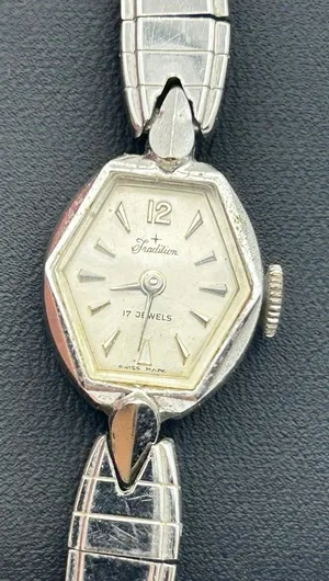 Vintage Tradition 17 Jewels Silver-tone Mechanical Ladies' Watch New Battery thumbnail 1