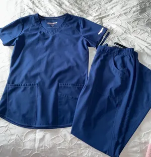 Skechers Navy scrub set thumbnail 1