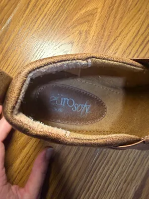 Eurosoft Temira by Sofft clog brown leather ankle booties size 7 thumbnail 5