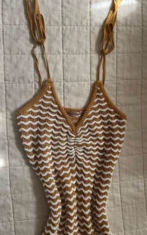 Skylar Rose Shoulder Tie Knit Dress thumbnail 4