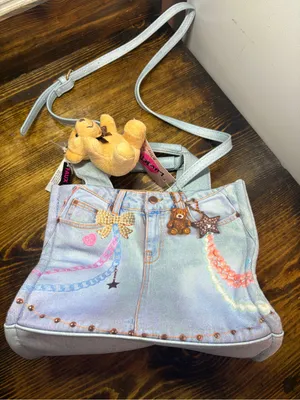 Luv Betsy Johnson faux Jean purse thumbnail 1