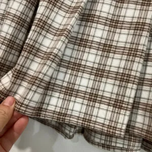 Hollister Plaid Mini Skirt Brown Checkered Y2K‎ Academia Preppy Tennis Size S thumbnail 5