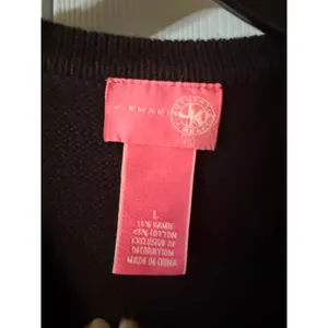 J. Khaki Black‎ Girls Size 14 Christmas Sweater with Ornaments thumbnail 2