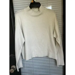 JCrew Wool Blend Extra Soft Pullover Sweater Ivory M Size M thumbnail 8