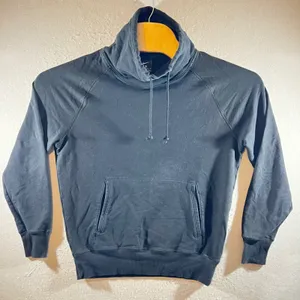 1226 | Nike Funnel Neck Raglan Sleeve Relaxed Athletic‎ Hoodie Black Womens XS thumbnail 1