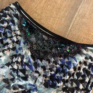 free people printed strapless draped embellished tube top thumbnail 4