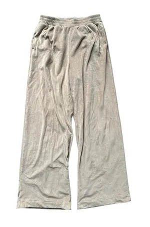 Skims Tan Velour Wide Leg Lounge Pants S thumbnail 1