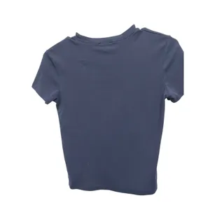 Edikted Navy Blue Baby Tee Blue Bow Graphic Short Sleeve Crop Top Small thumbnail 6