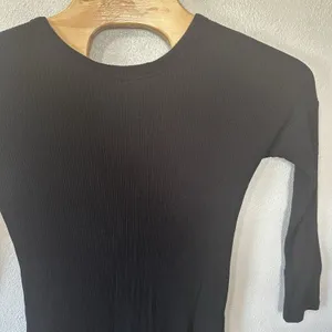Vetta Black Ribbed‎ Knit Button Up Sweater Midi Dress Size Small Long Sleeve thumbnail 4