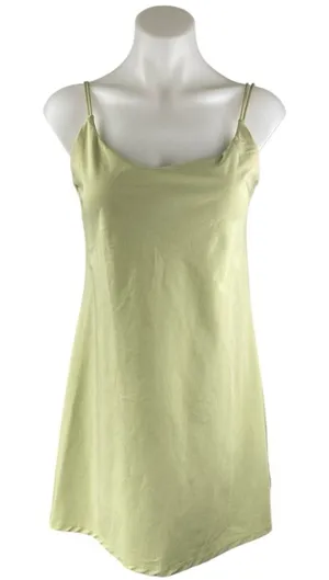Abercrombie & Fitch Green Sleeveless Mini Cami Camisole Tank Slip Dress Size M thumbnail 1