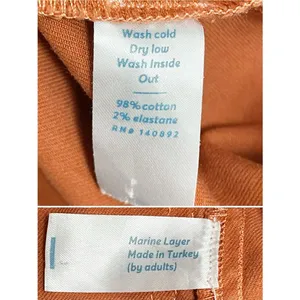 Marine Layer Bridget Pant Sz 0 Baked Apple Clay Orange Cropped Wide Leg Utility thumbnail 8