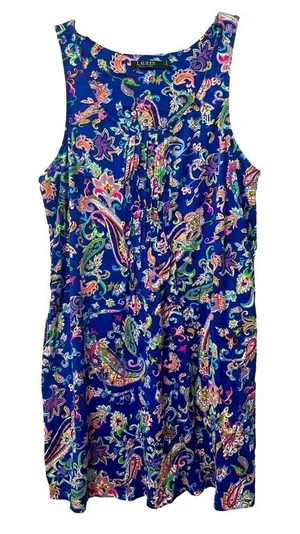 Lauren by Ralph Lauren Paisley Pintuck Dress thumbnail 1