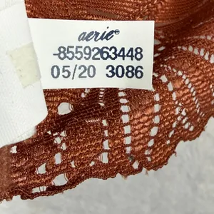 Aerie‎ Rust Orange Floral Lace Halter Bralette Large L/G 3086-8559-263448 thumbnail 3