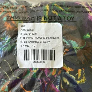 Anthropologie Breezy Sheer Balloon-Leg Pants BLK Motif L NWT IN PACKAGE thumbnail 10