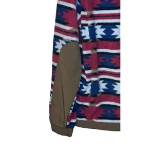 Hooey Women's Sweater Aztec Print Full Zip Ride-Tight Elastic Cuffs Brown‎ Large thumbnail 9