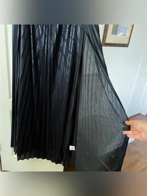 Retrofête Zoa Metallic Pleated‎ Strapless Gown Black XXL NWT thumbnail 3