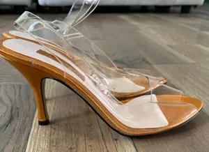 Clear Transparent Heel Shoe Size 6 thumbnail 5