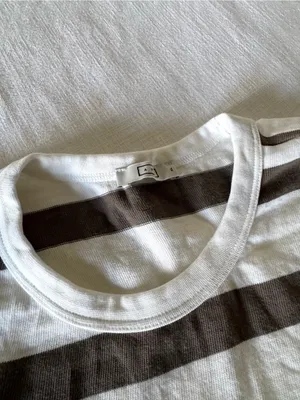 AYR The Practice Tee Stripe Dime Knit, XL thumbnail 5