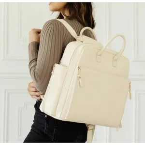 AYLA Co DIAPER BAG white cream Women’s Large Bag Travel Multipocket Carryon thumbnail 5
