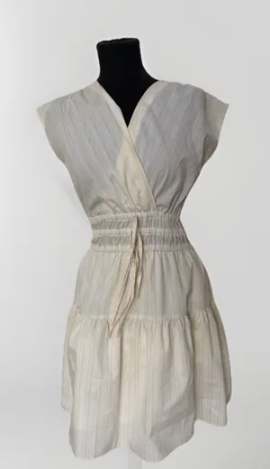 Melloday Elegant butter yellow flowy dress thumbnail 1